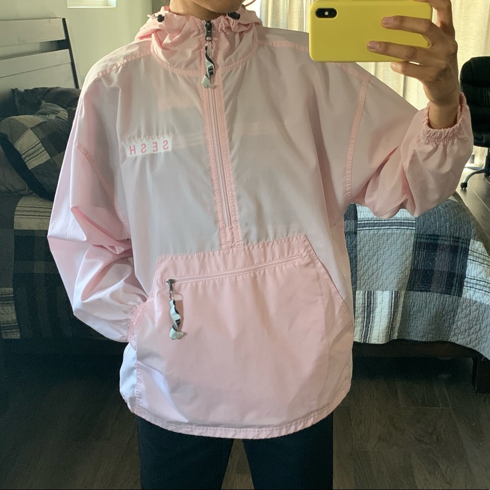 TEAM SESH PINK WINDBREAKER